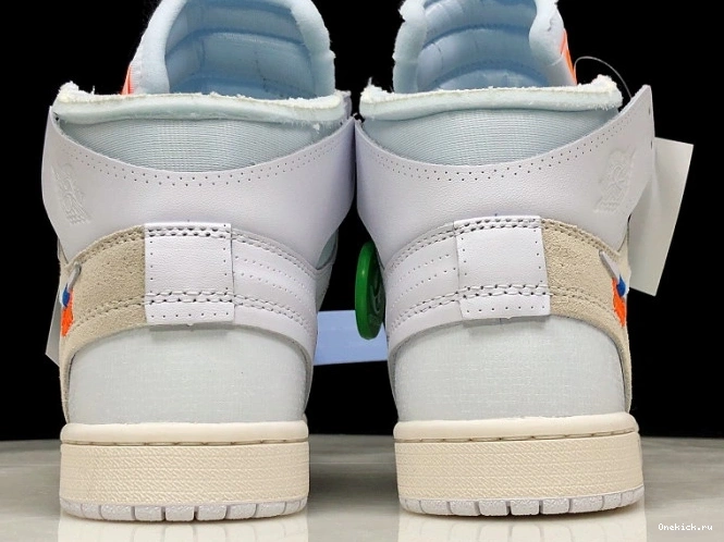 One Kick 1 High Air White Jordan Off-White AQ0818-100 Retro 0727